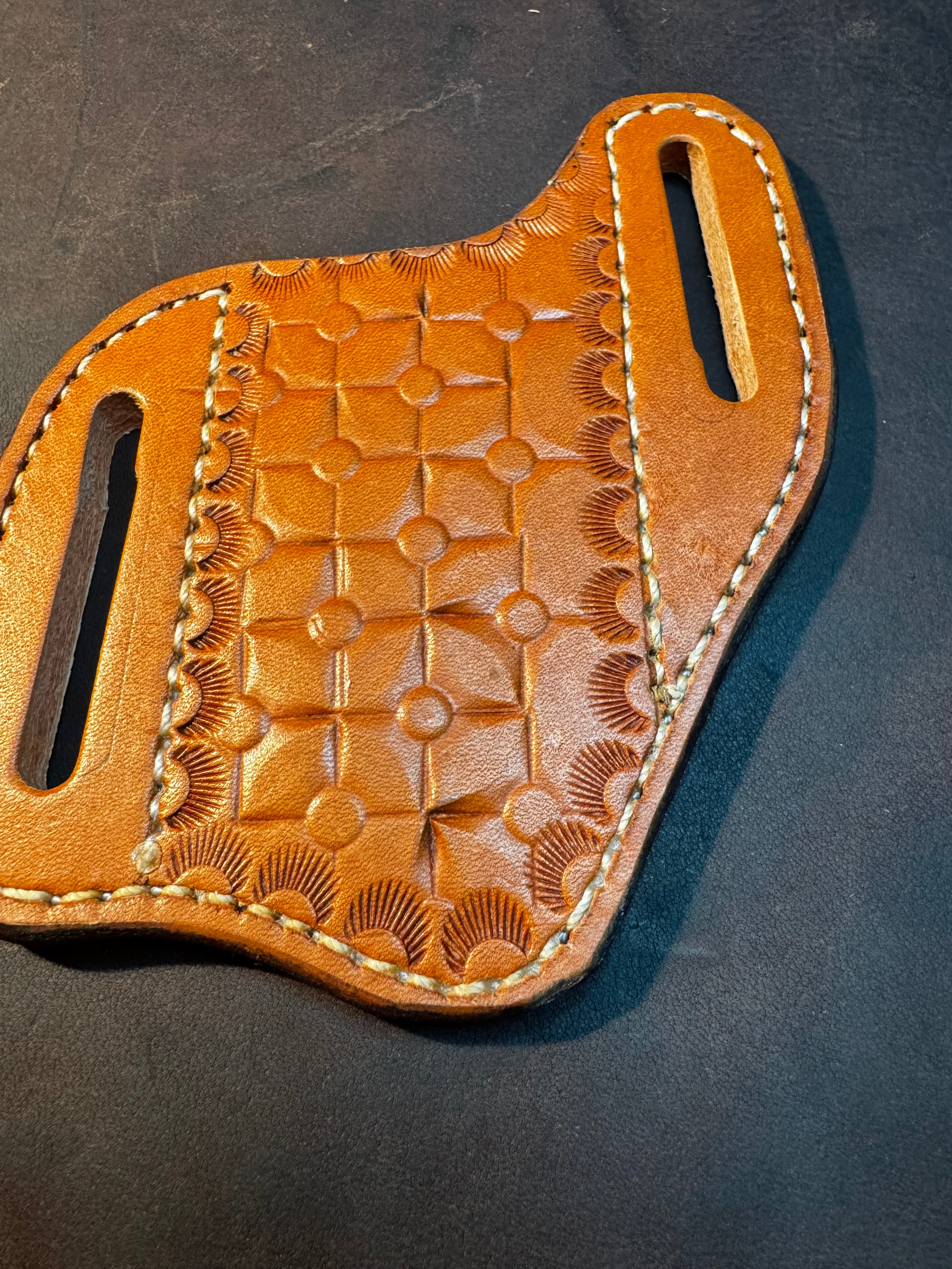 Geometric Pancake Knife sheath